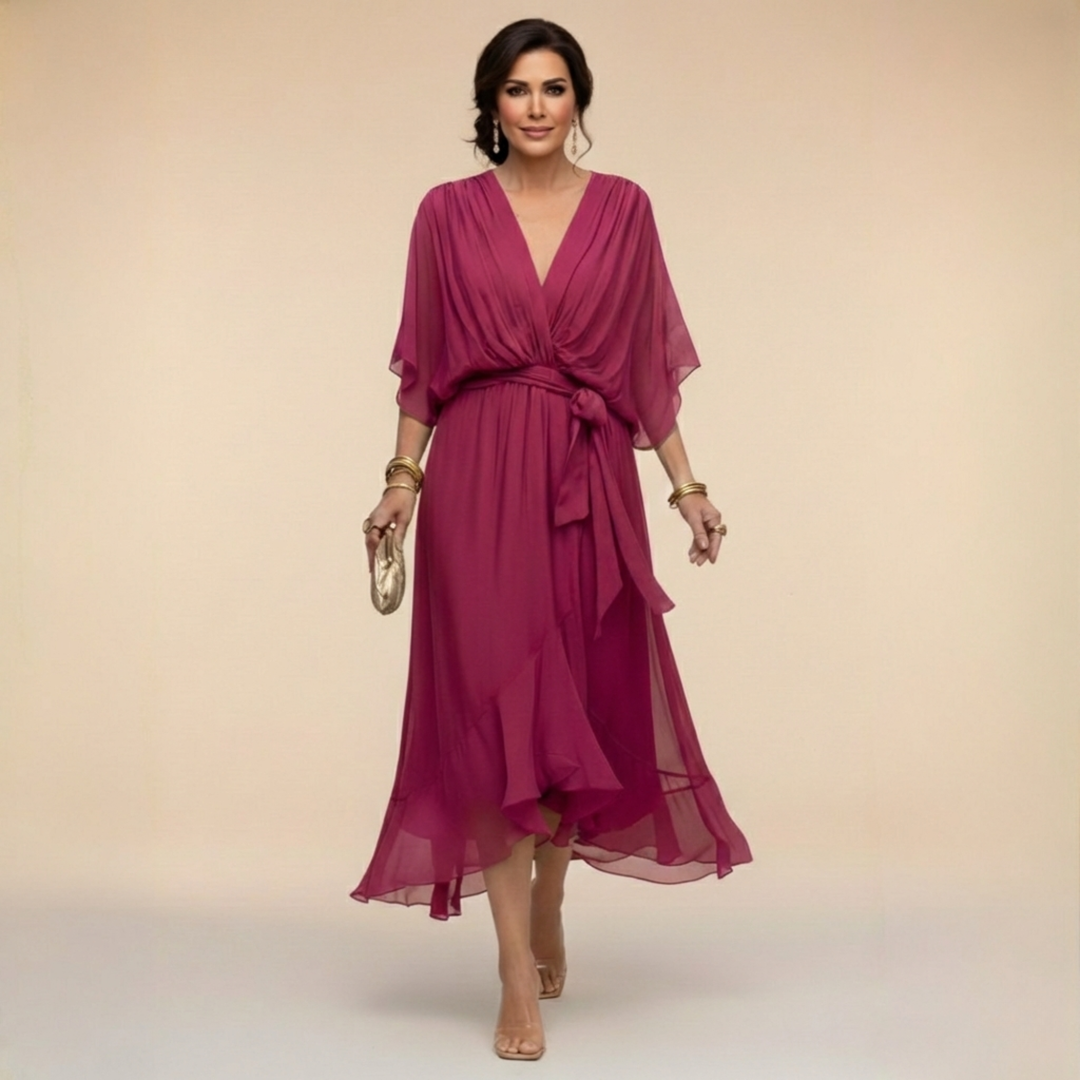 モニカ | Vネックスタイルドレス