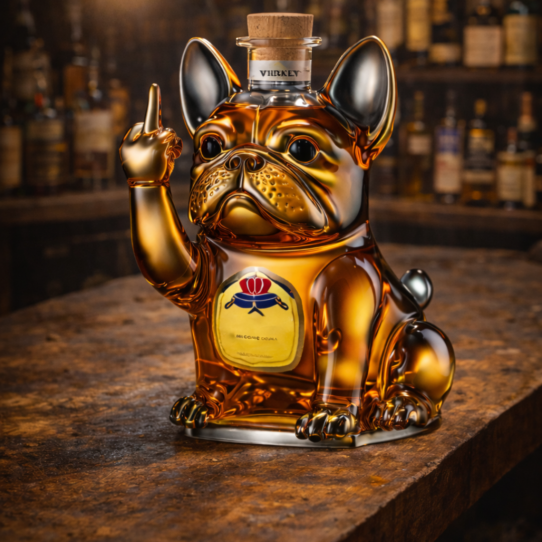 犬をテーマにしたウイスキー瓶