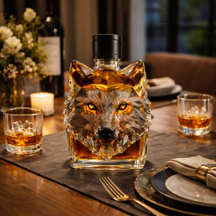 Wolf Edition Whiskey Bottle
