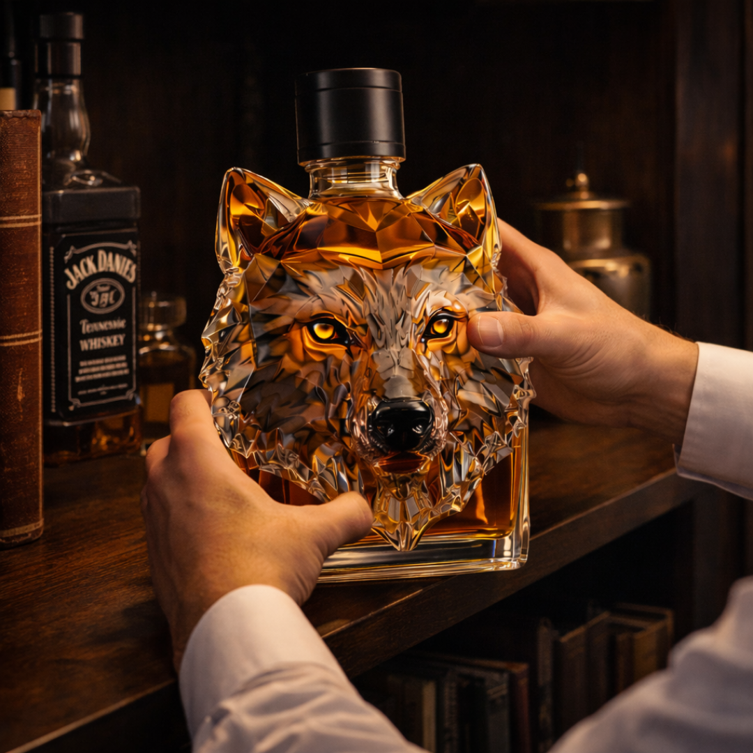 Wolf Edition Whiskey Bottle